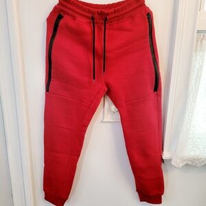 South Pole Red Joggers with Black Details